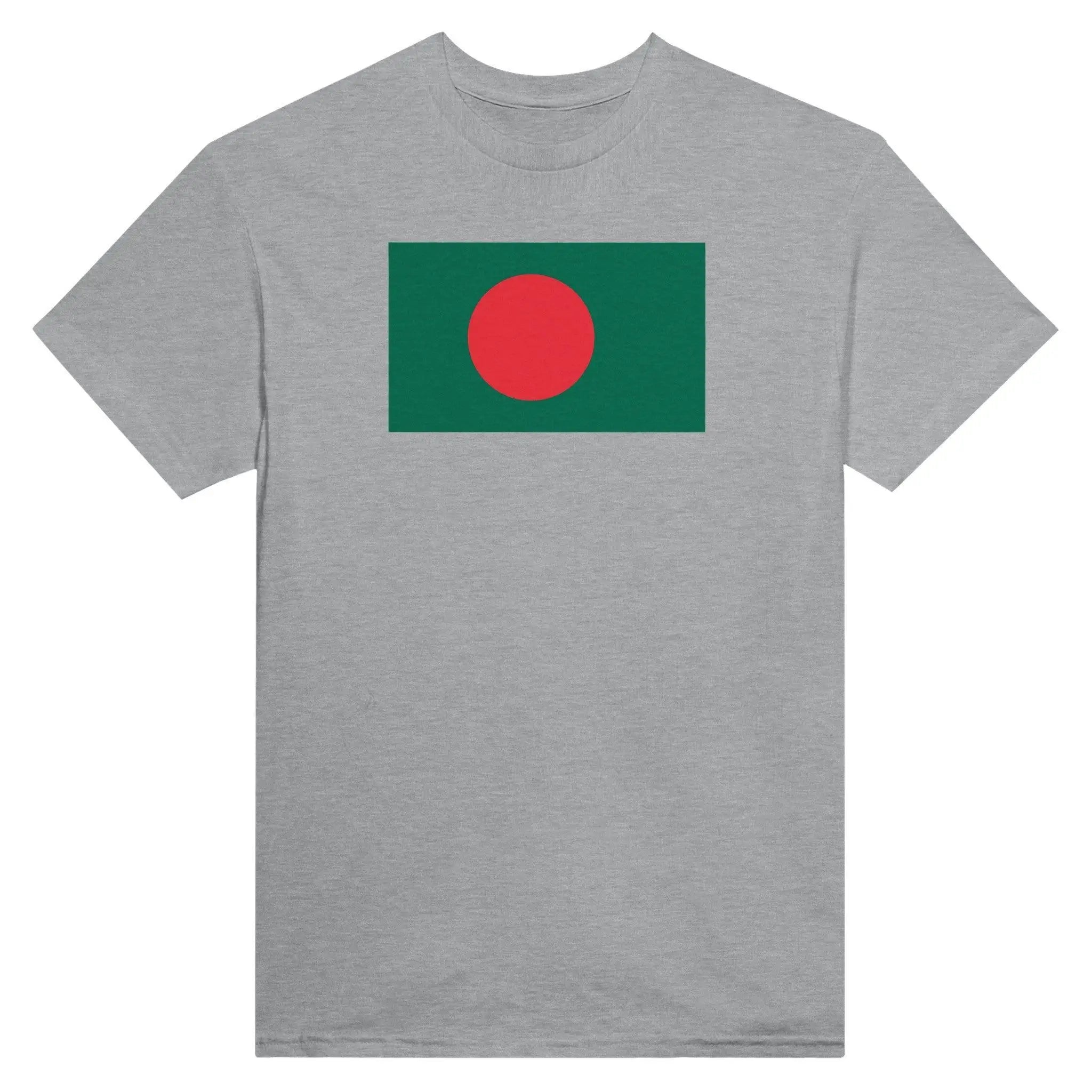 T-Shirt – Drapeau Du Bangladesh – Brodé – Coton Mélangé