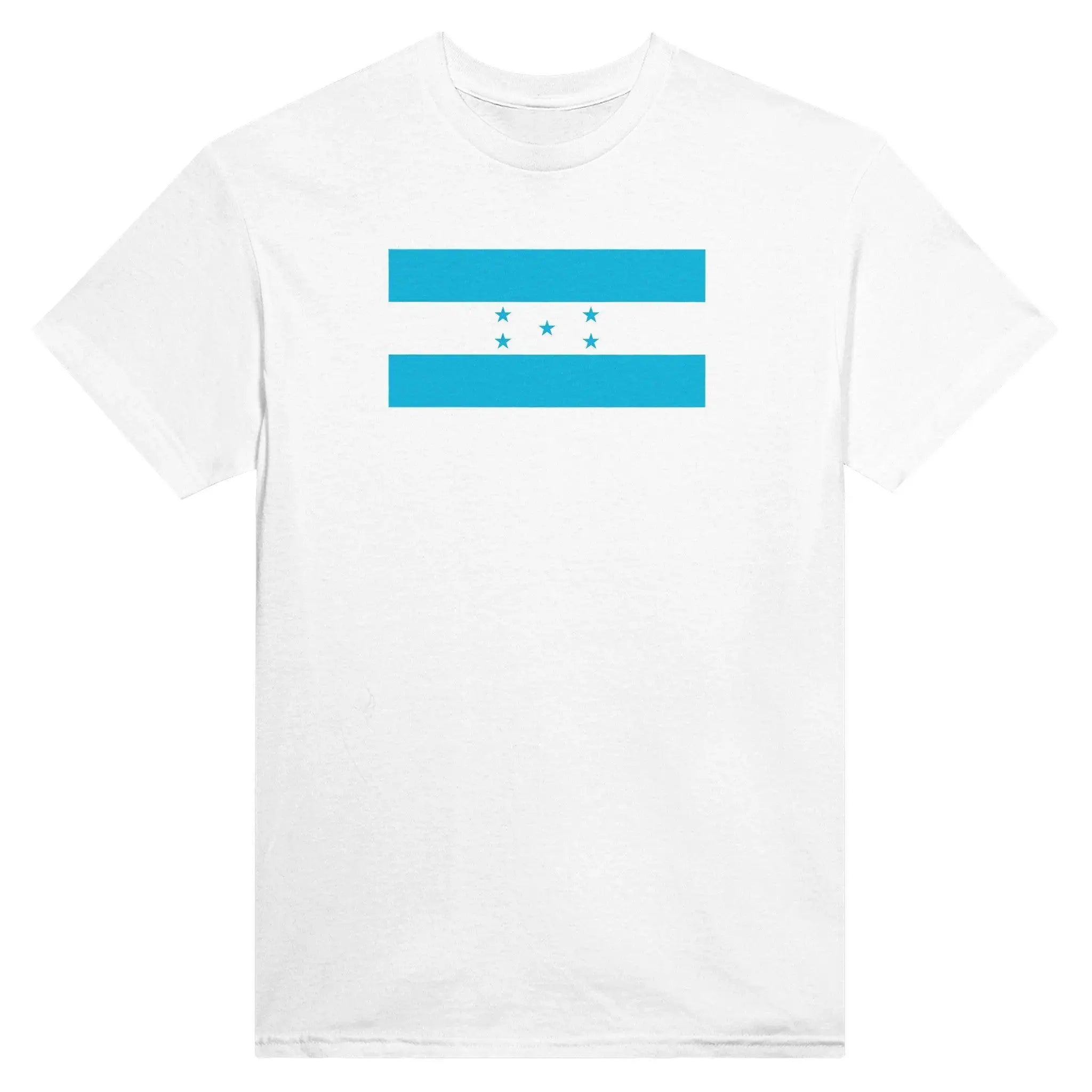 T-Shirt – Drapeau Du Honduras – Brodé – Coton Mélangé