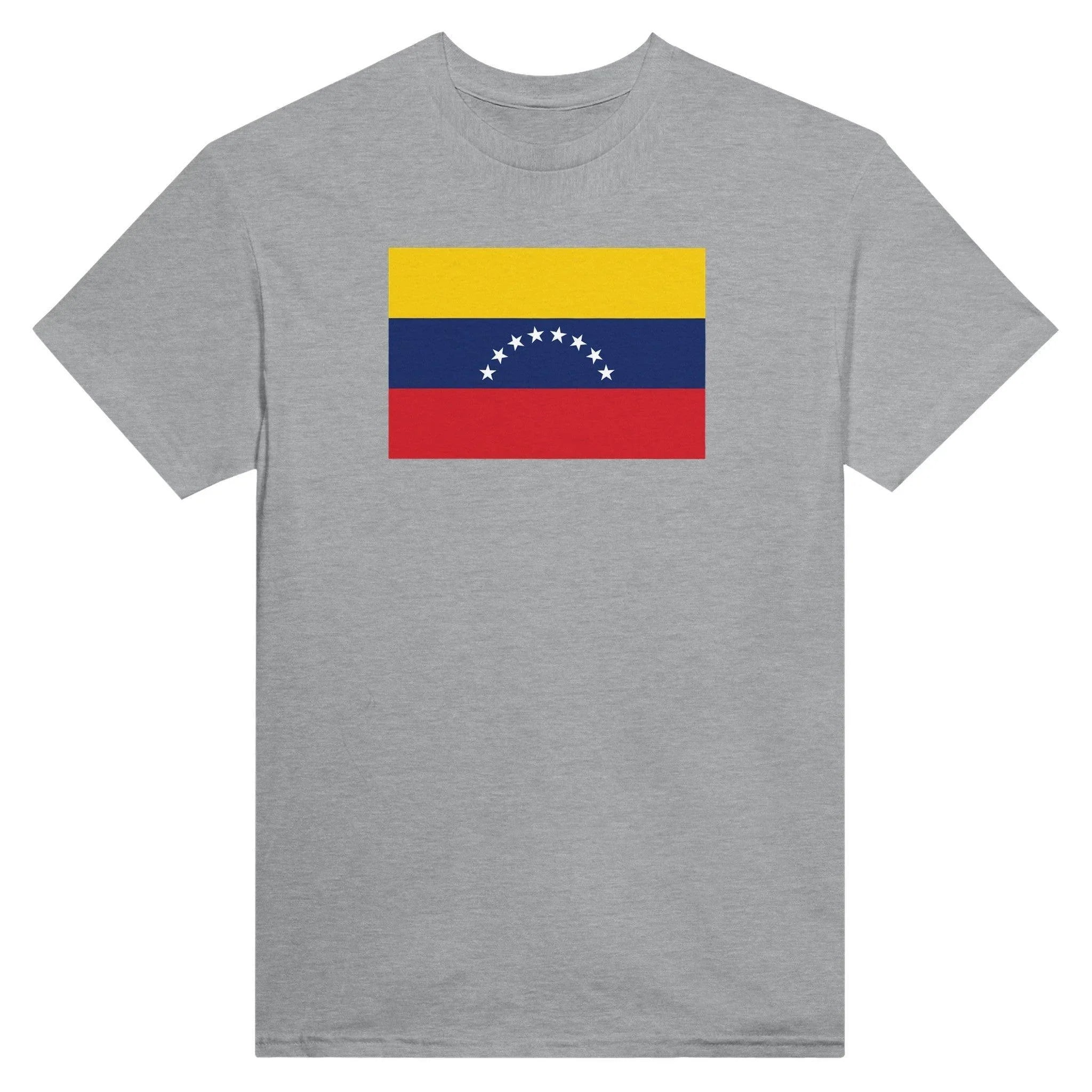 T-Shirt – Drapeau Du Venezuela – Brodé – Coton Mélangé