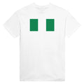 T-Shirt – Drapeau Du Nigeria – Brodé – Coton Mélangé