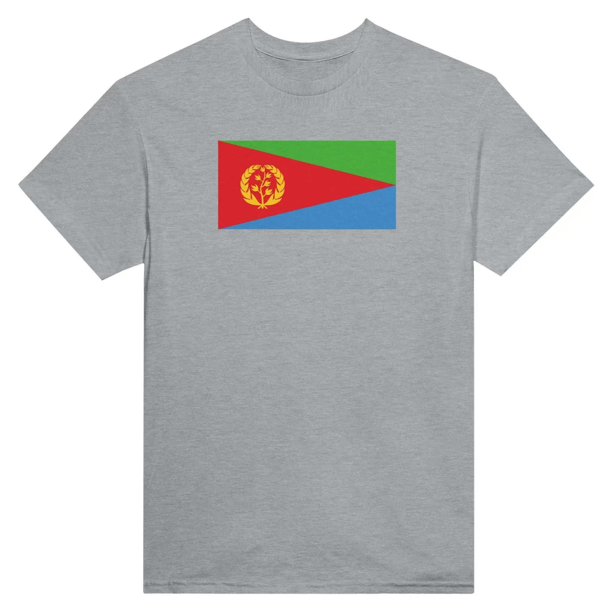 T-Shirt – Drapeau De L'Érythrée – Brodé – Coton Mélangé