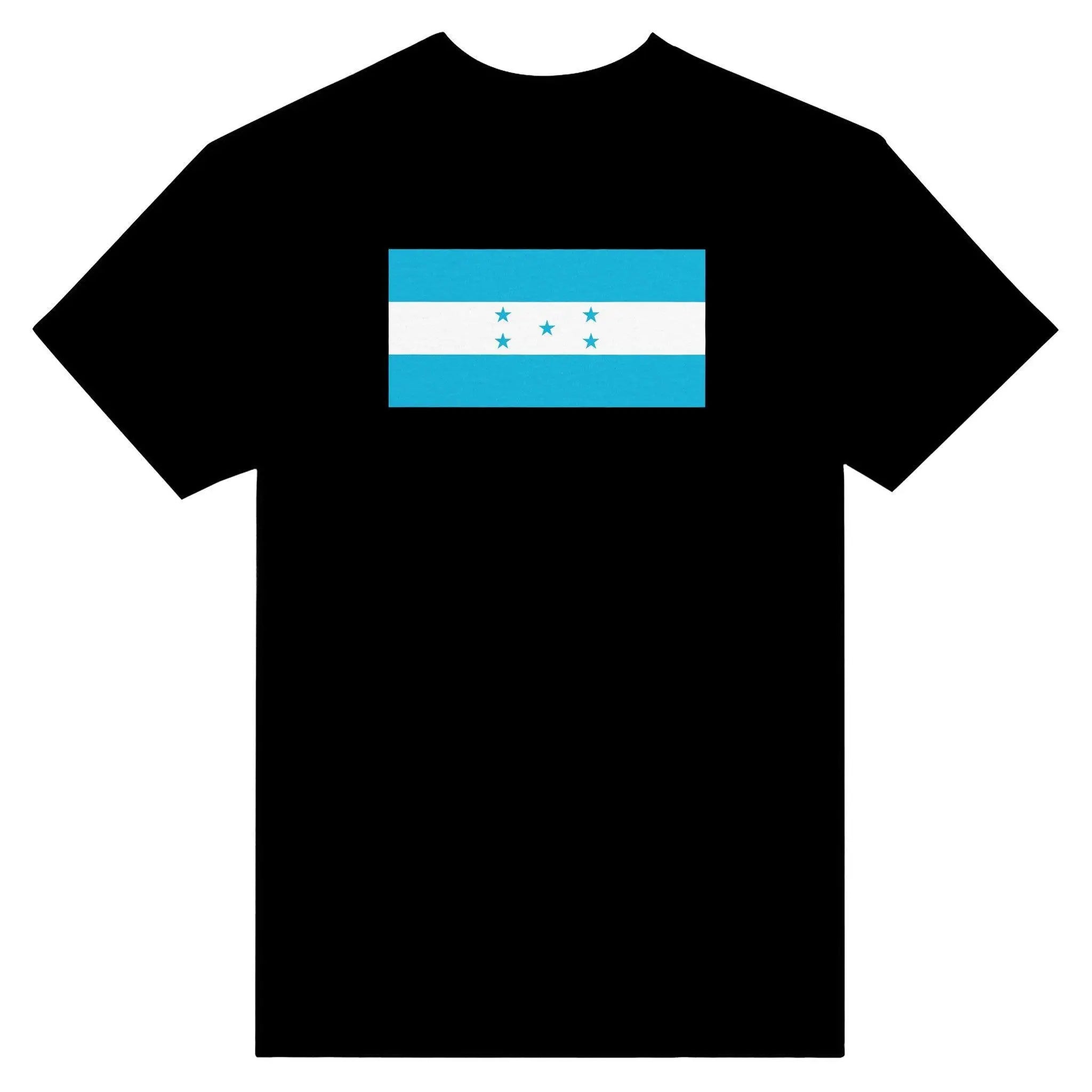 T-Shirt – Drapeau Du Honduras – Brodé – Coton Mélangé