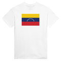 T-Shirt – Drapeau Du Venezuela – Brodé – Coton Mélangé