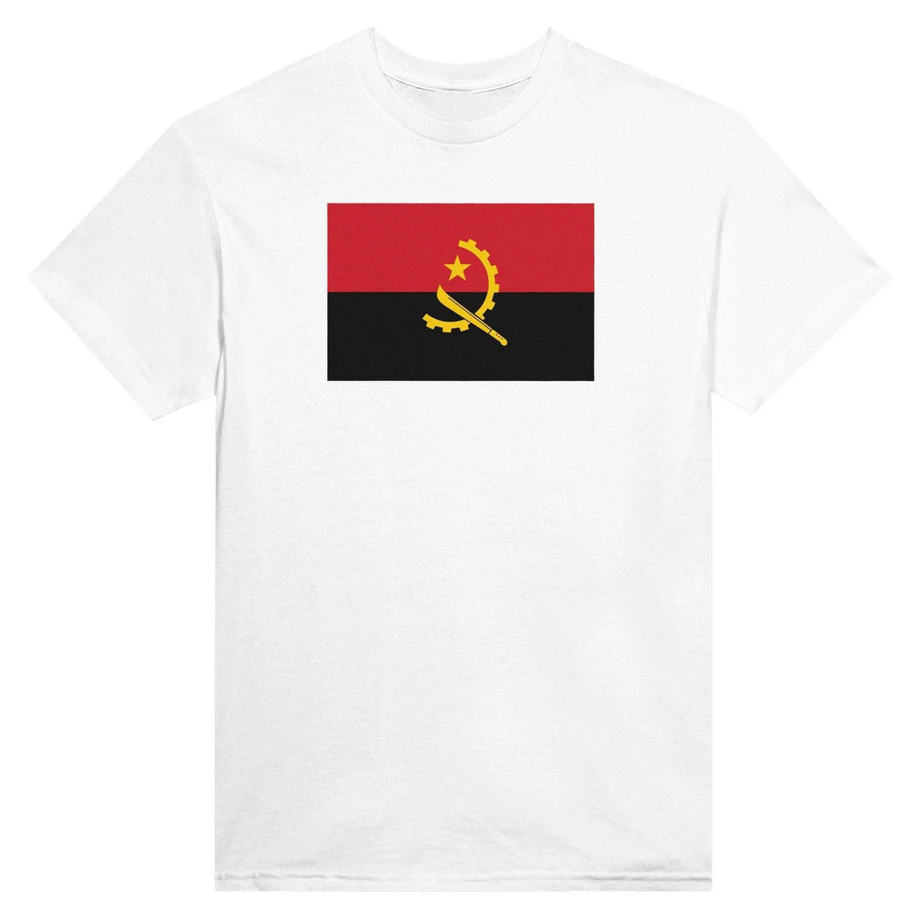 T-Shirt – Angola Flag – Embroidered – Mixed Cotton