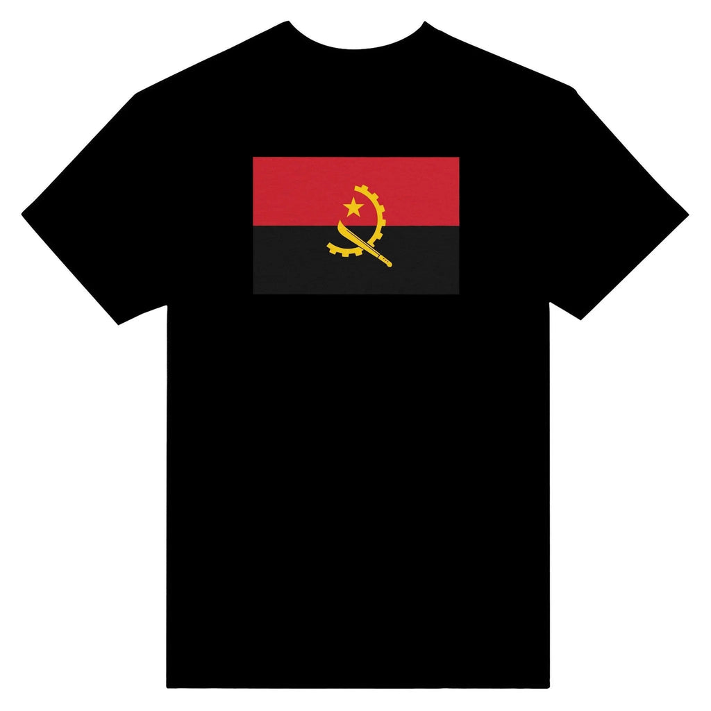 T-Shirt – Angola Flag – Embroidered – Mixed Cotton