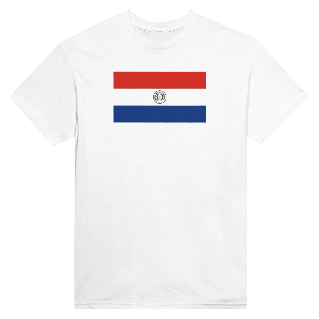 T-Shirt – Paraguay Flag – Embroidered – Mixed Cotton