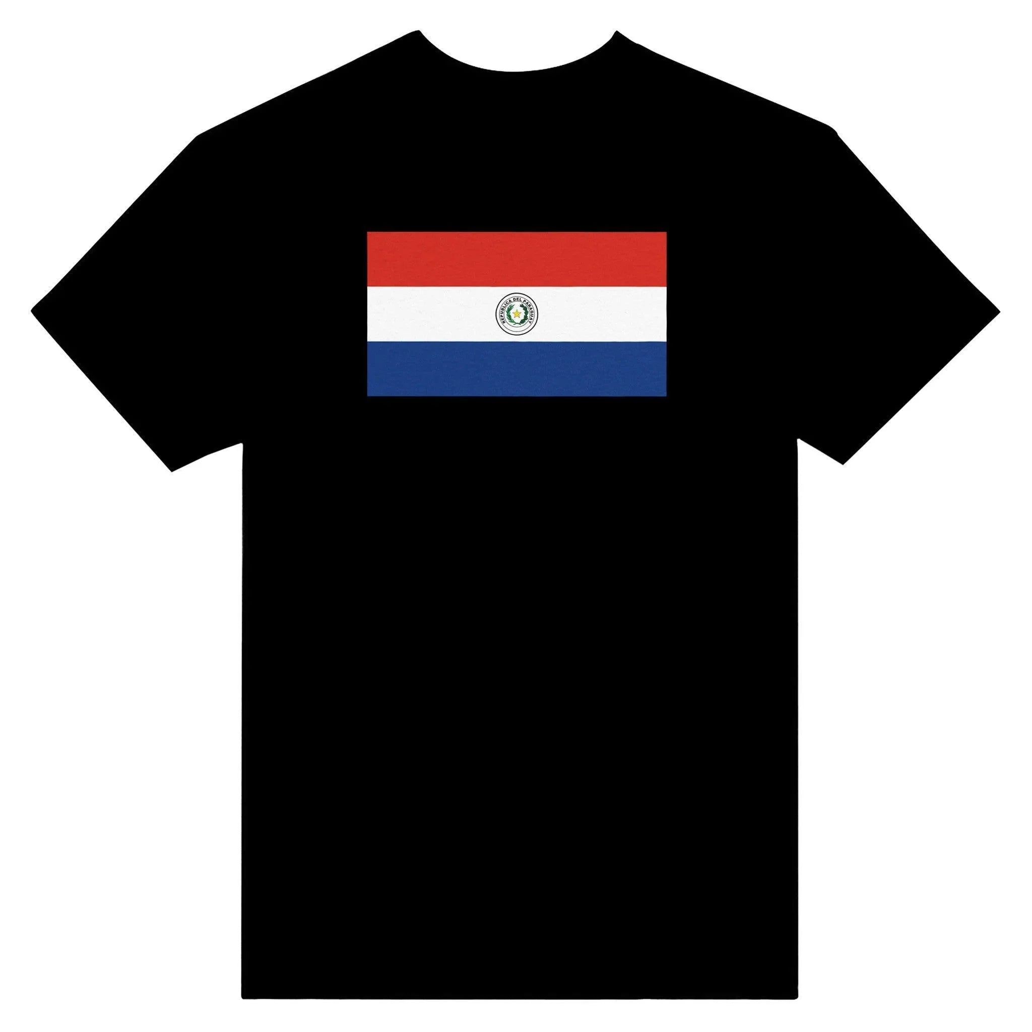 T-Shirt – Paraguay Flag – Embroidered – Mixed Cotton