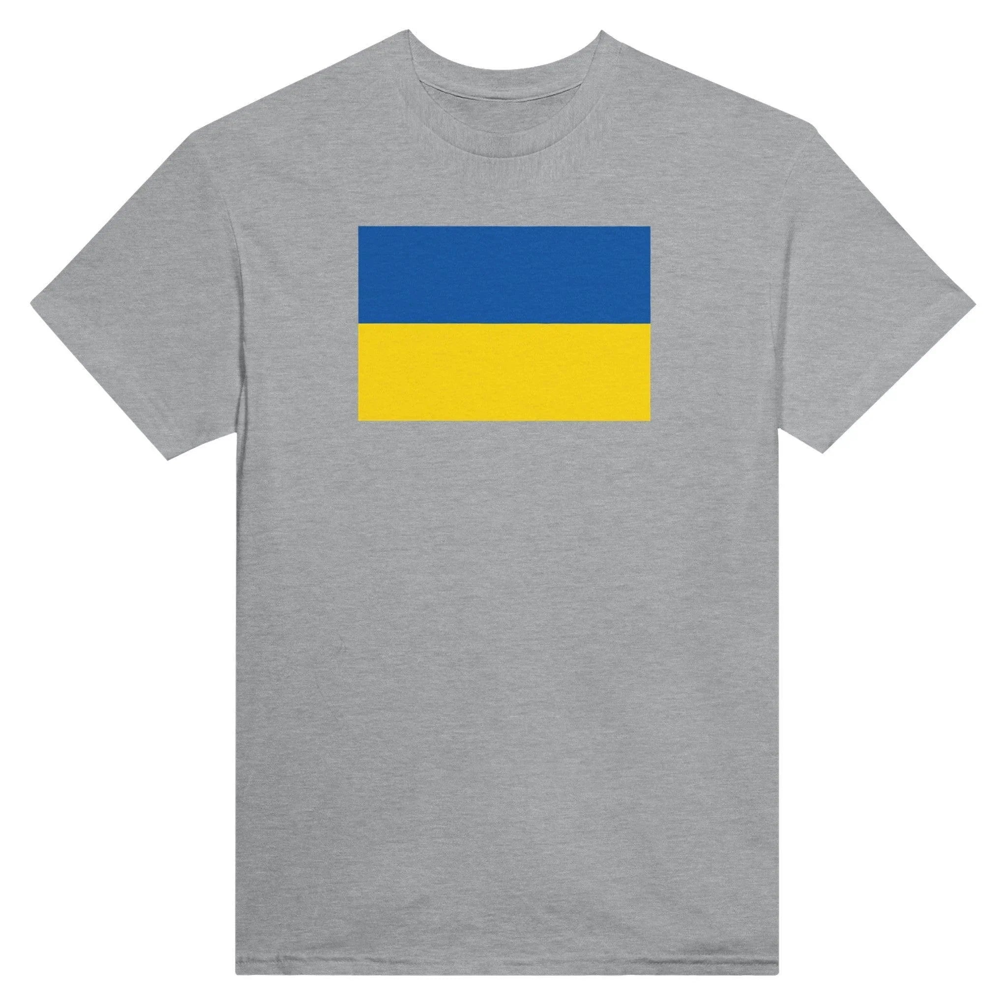 T-Shirt – Ukraine Flag – Embroidered – Mixed Cotton