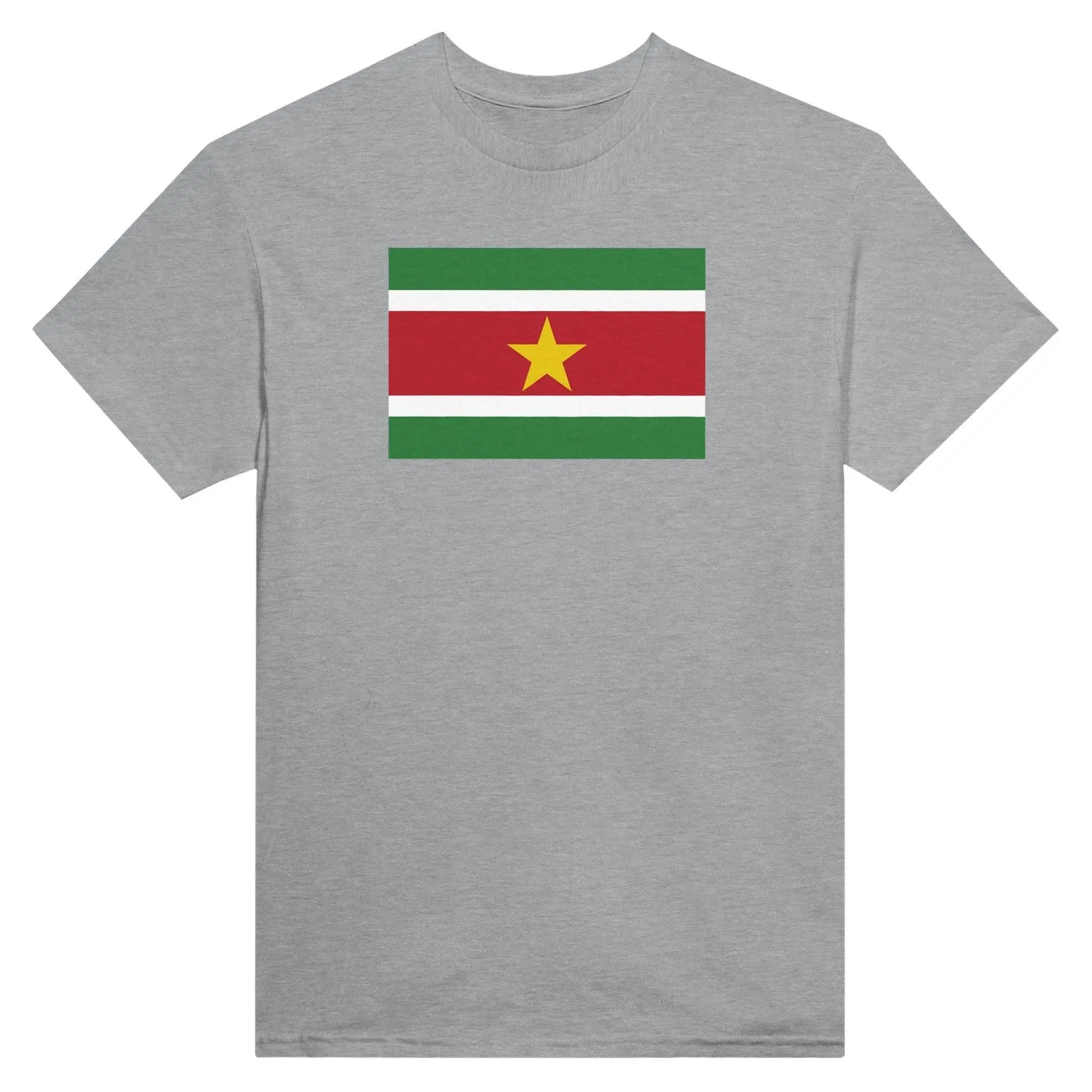 T-Shirt – Drapeau Du Suriname – Brodé – Coton Mélangé