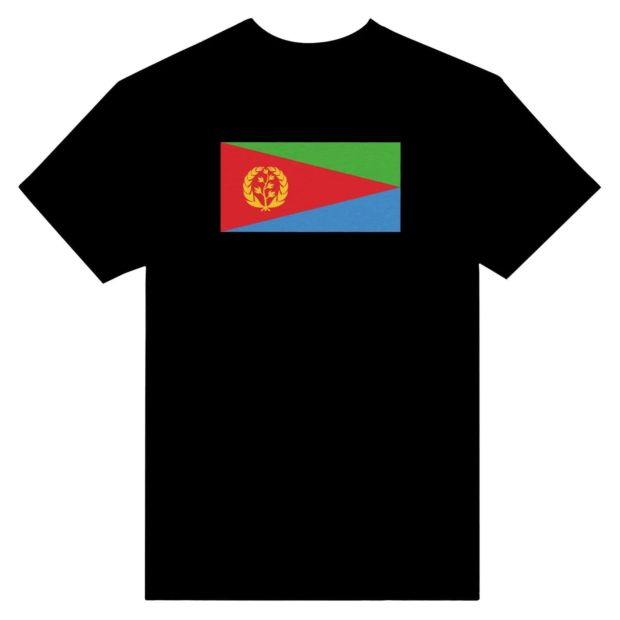 T-Shirt – Drapeau De L'Érythrée – Brodé – Coton Mélangé