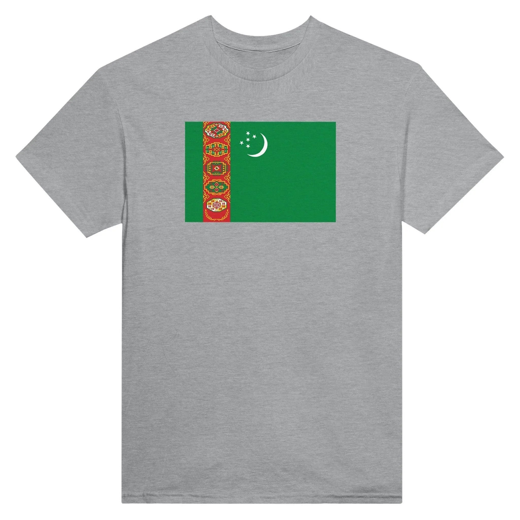 T-Shirt – Drapeau Du Turkménistan – Brodé – Coton Mélangé
