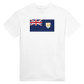 T-Shirt – Drapeau D'Anguilla – Brodé – Coton Mélangé