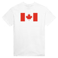 T-Shirt – Drapeau Du Canada – Brodé – Coton Mélangé